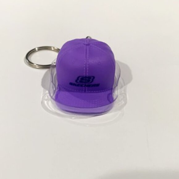 Skechers Purple Baseball Hat Keychain - 4inch Replica Keychain - Picture 3 of 8